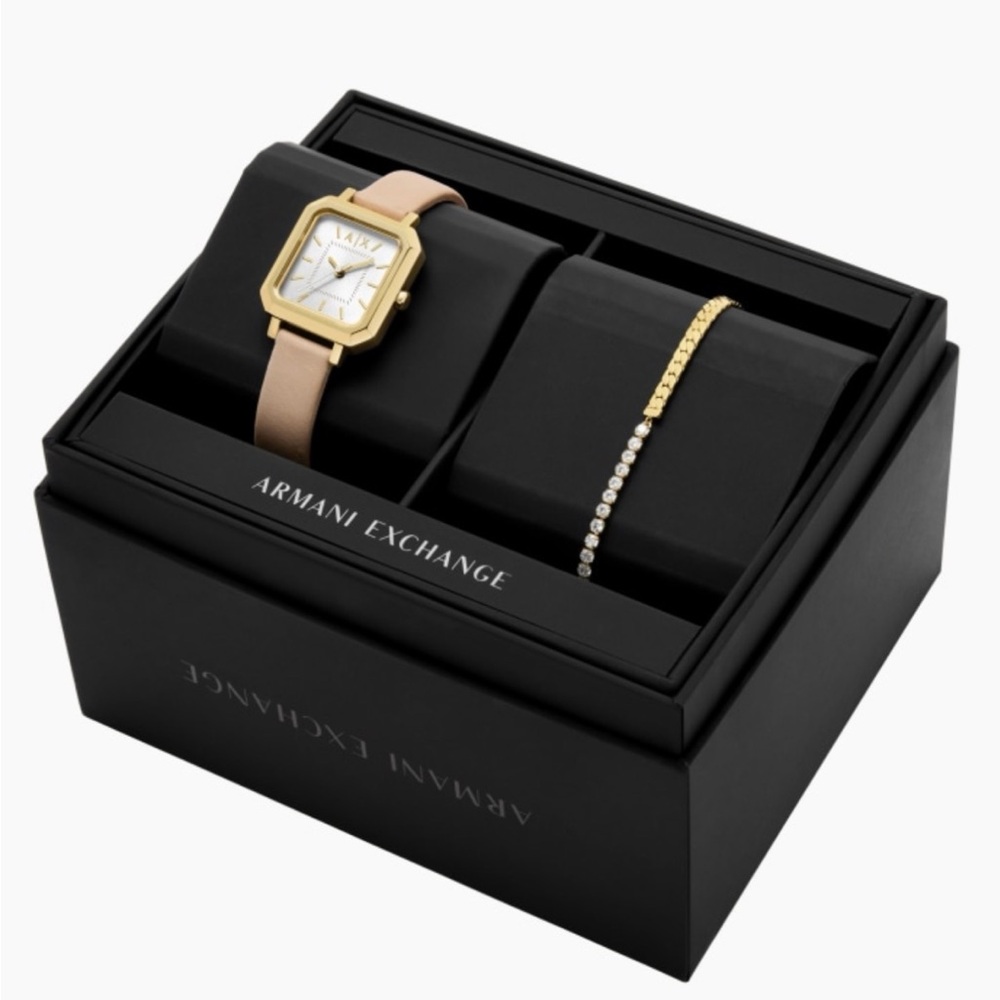 Armani Exchange Watch and Bracelet Leila set